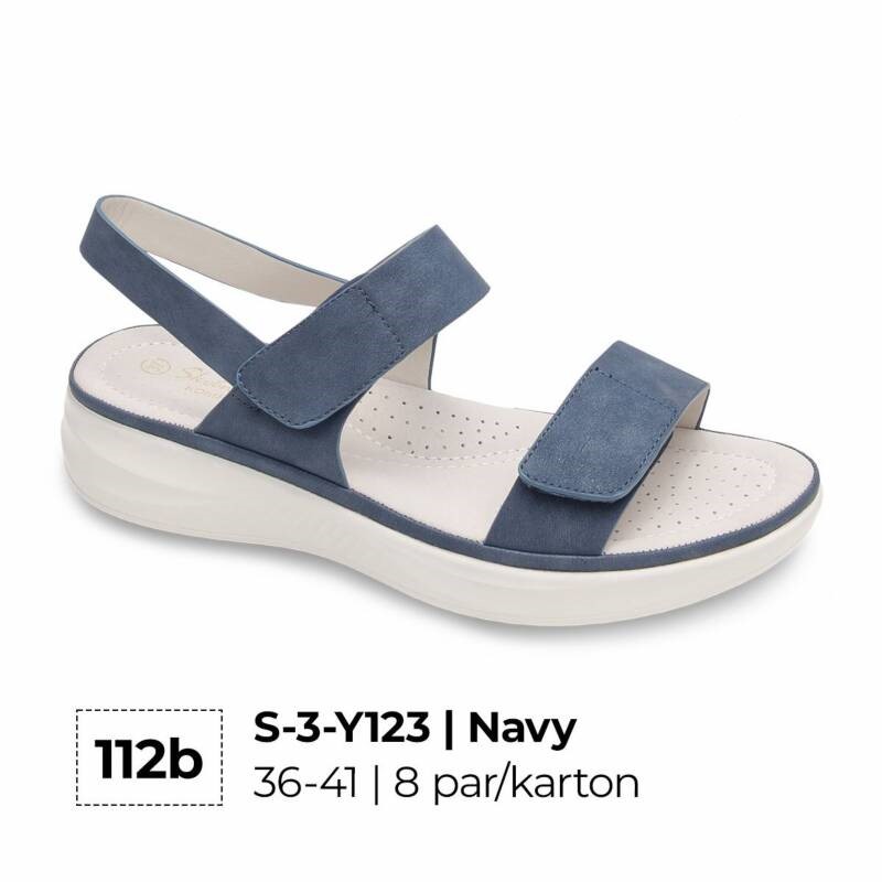 Sandały płaskie damskie Roz 36-41 / 8 par